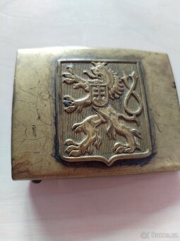 Vojenská Mosazná Přezka 1.Republika - 2