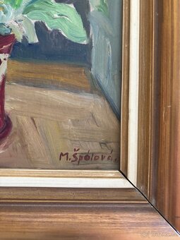 Obraz Milada Špálová, Měsíčky, olej 37x45 - 2
