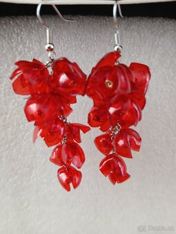 Plastové náušnice bižuterie - 2