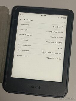 Čtečka Amazon Kindle 11. generace 16GB černá + obal - 2