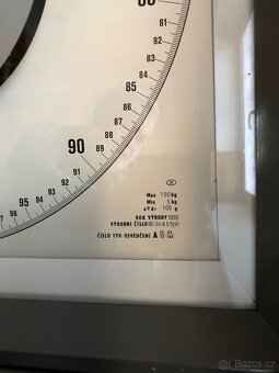 Váha Transporta - závod Úpice. Váživost 100 Kg. Rok 1990 - 2