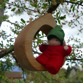 dřevěné dekorace- domečky - 2