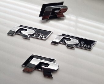 VW R-line napisy znaky loga - 2