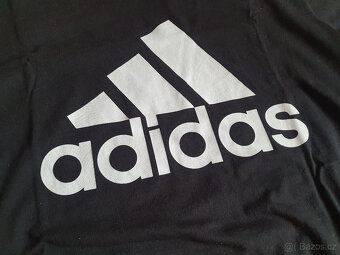 Černé triko Adidas Essentials Single Jersey Big Logo - XL - 2