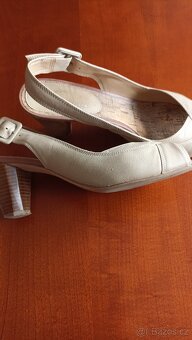 Dámské elegantní letní boty béžové 39 - 2
