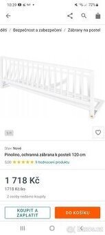 Pinolino Zábrana na postel Comfort bílá - 2