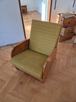 Retro rozkládací starožitné křeslo - 2