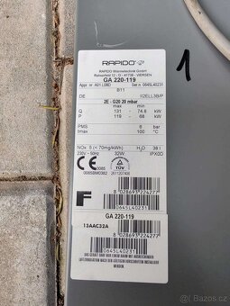 Armatury plynových kotlů Rapido - 2