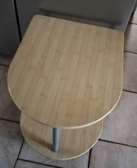 Odkládací stolek na kolečkách 48x40 výška 41 cm - 2
