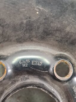Plechové disky 6Jx15 H2, ET47, rozteč 5x112 - 2
