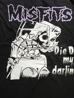 Tričko s potiskem skupiny Misfits - Die My Darling (L) - 2