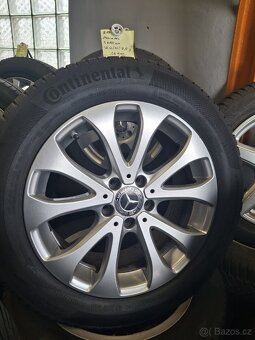 Alu kola Mercedes, 225/55 R17, zimní pneu - 2