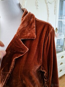 Nový pružný sametový kabátek sako kardigan Amisu 38 M - 2