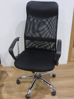 Kancelářská židle černá síťovaná - 2