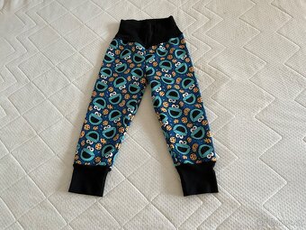 Nové-handmade zimní soft kalhoty-92 (d.66cm) - 2