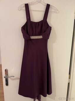 Dámské společenské šaty vel. M fialové - 2