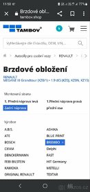 Sada Brzdových destiček - 2