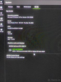 Prodám herní pc 4060 Ti 16gb - 2