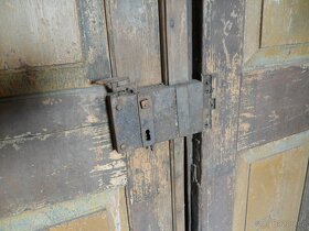 Staré dveře, historické, dvoukřídlé - 2
