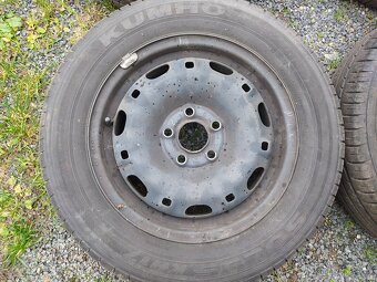 4x použitá letní kola (pneu + disky) Kumho Solus KH 17 165/7 - 2
