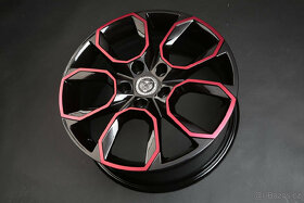 Alu kola 16"-17" 5x100 Yakuza Japan Extreme black+red - 2
