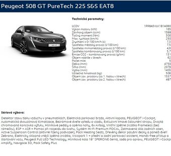 Peugeot 508 GT Line 1.6 PureTech (165kW / 225PS) - 2