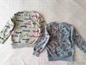 2x zateplená mikina pro chlapce, vel.122/128 - 2