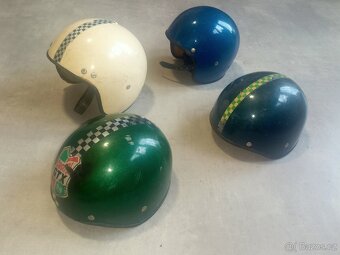 4x stará moto helma - 2