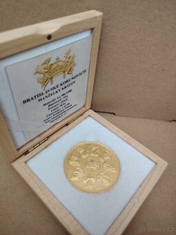 70g Au, 2x zlaté mince 10 dukáty Bratislavská korunovace - 2