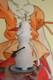 Papírová figurka Olaf ledové království - 2