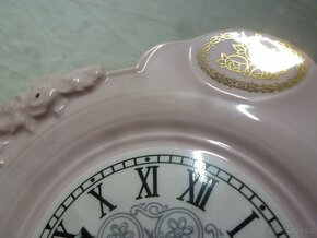 Růžový porcelán hodiny - 2