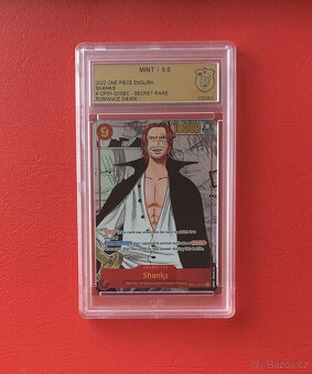 One Piece Shanks Secret Rare Manga Art English OP01-120 Roma - 2