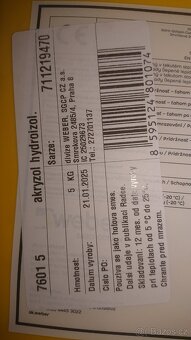 Hydroizolace weber Akryzol – 5 kg - 2