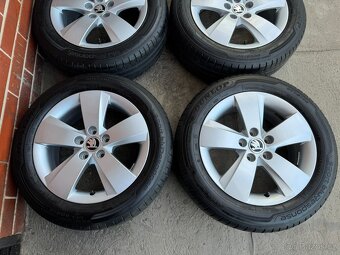 Alu 15" 5x100 škoda MATO letní 80% Rapid,F3, TOP - 2