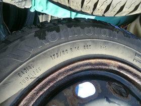 Prodám sadu zimních kol Kormoran 175/80 R14 88T M+S - 2