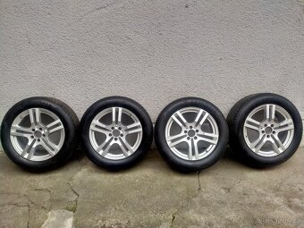 Alu kola originál Mercedes, 7,5J x18, 5x112,ET 53,Letní pneu - 2