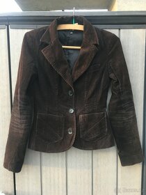 Manšestrové černé sako H&M - 2