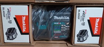 Makita 2x BL4050F 40V-5,0Ah rychlonabíječka DC40RA - 2