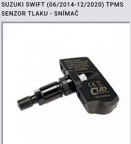 Plechový ráfek Suzuki Swift s senzorem tlaku - snímač - 2