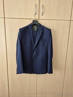 Pánský oblek Lare navy blue - 2