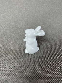 Rosenthal Porcelánová soška bílý zajíc, králík 5 cm - 2