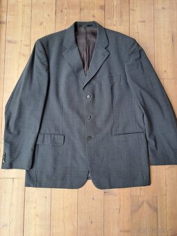 Šedý pánský oblek Luggi vel. 56 na výšku asi 184 cm - 2
