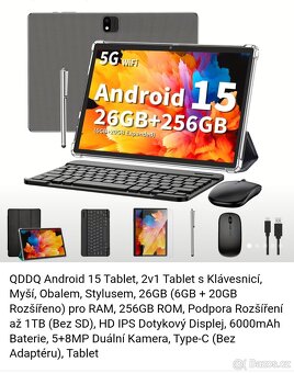Tablet 10 " 6/256GB nový s příslušenstvím - 2