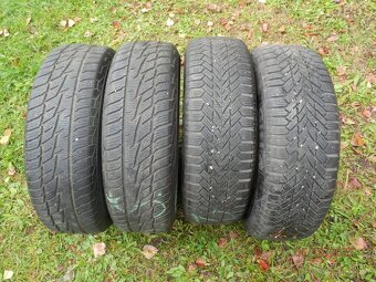 4xObutá zimní sada ŠKODA OCTAVIA 2 15tky. ET 47 195/65 R15 - 2