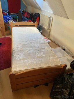 Jednolůžková postel s matrací - 2