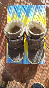 Zimní barefoot kožené botky Jonap s merino vlnou vel. 27 - 2