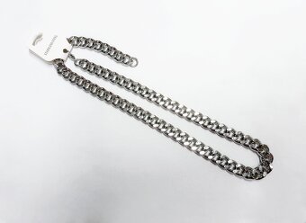 NOVÝ silný pánský náhrdelník Pancer Silver steel š. 12 mm - 2