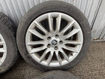 17" Elektrony SKODA 5x112 so zimnymi pneu 205/50 R17 - 2