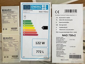 Akumulační nádrž NAD 750v2 - 2