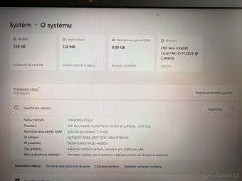 Lenovo Thinkpad E15 Gen2, Intel Core i5 - 2